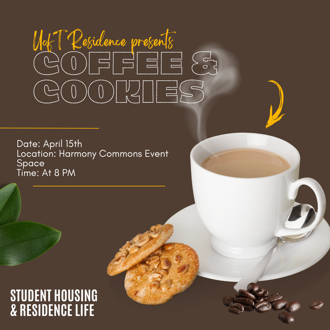 Coffee & Cookies Event Poster