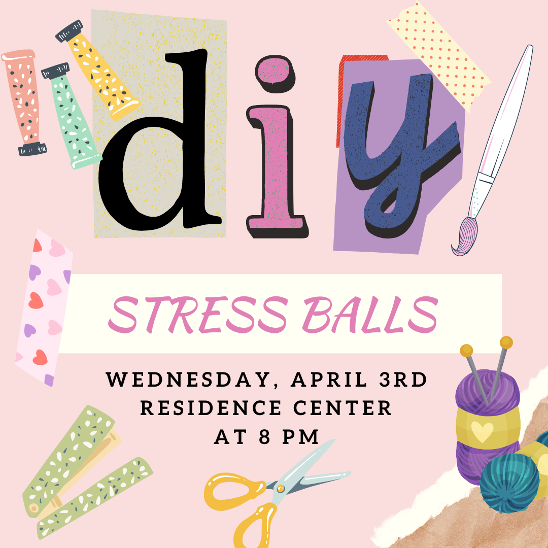 DIY Stress Balls Event Poster