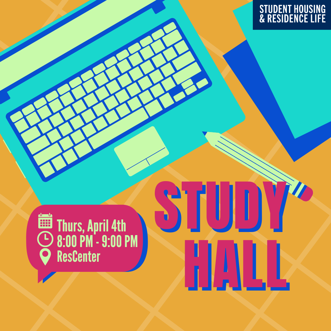 Study Hall Event Poster