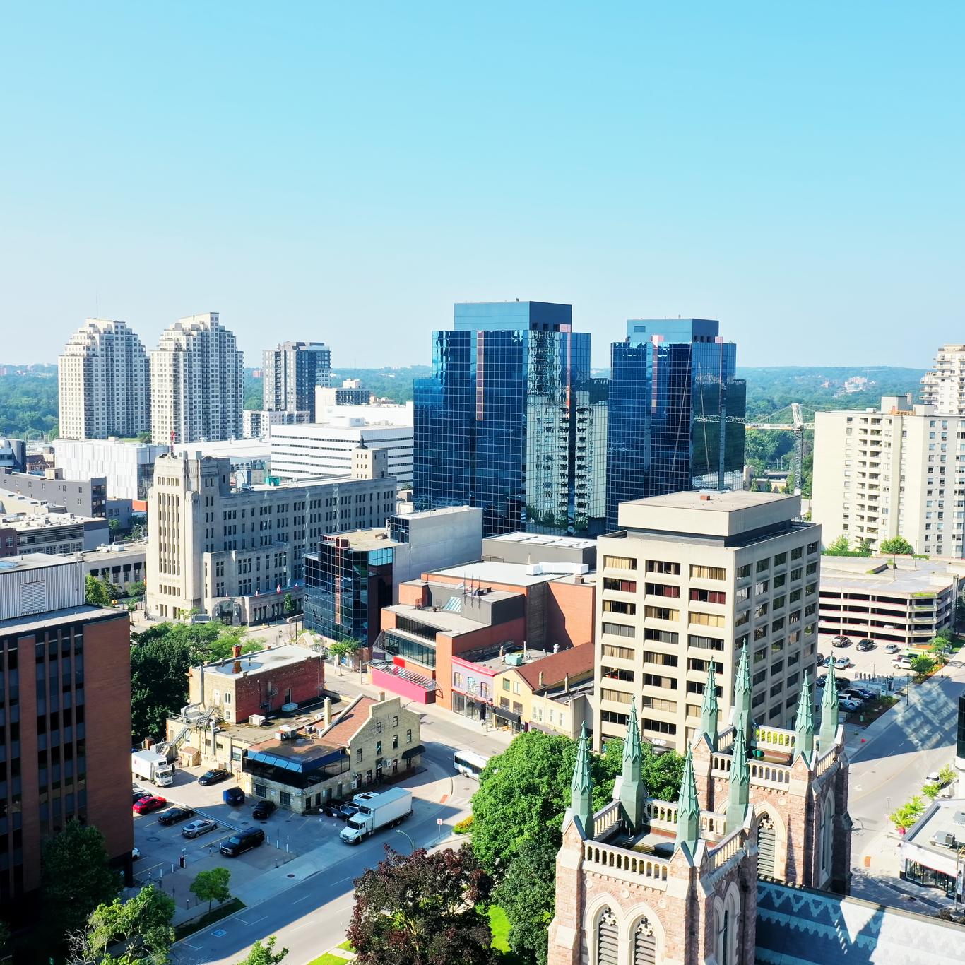 Aerial view of London, Ontario
