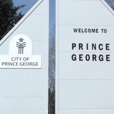 Welcome to Prince George sign