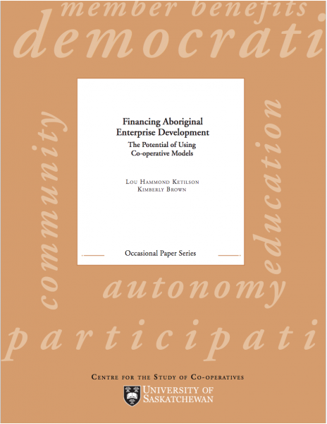 Book cover Financing Aboriginal enterprise development