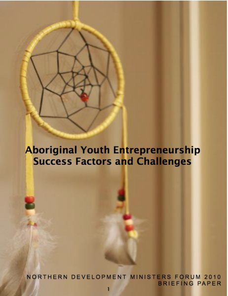 Book cover Aboriginal youth entrepreneurship