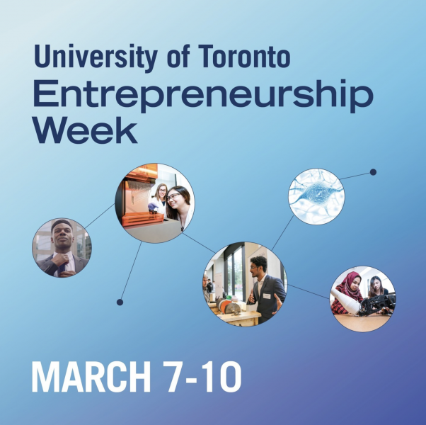 UTE Entrepreneurship Week Poster, diagram with different entrepreneurship visuals