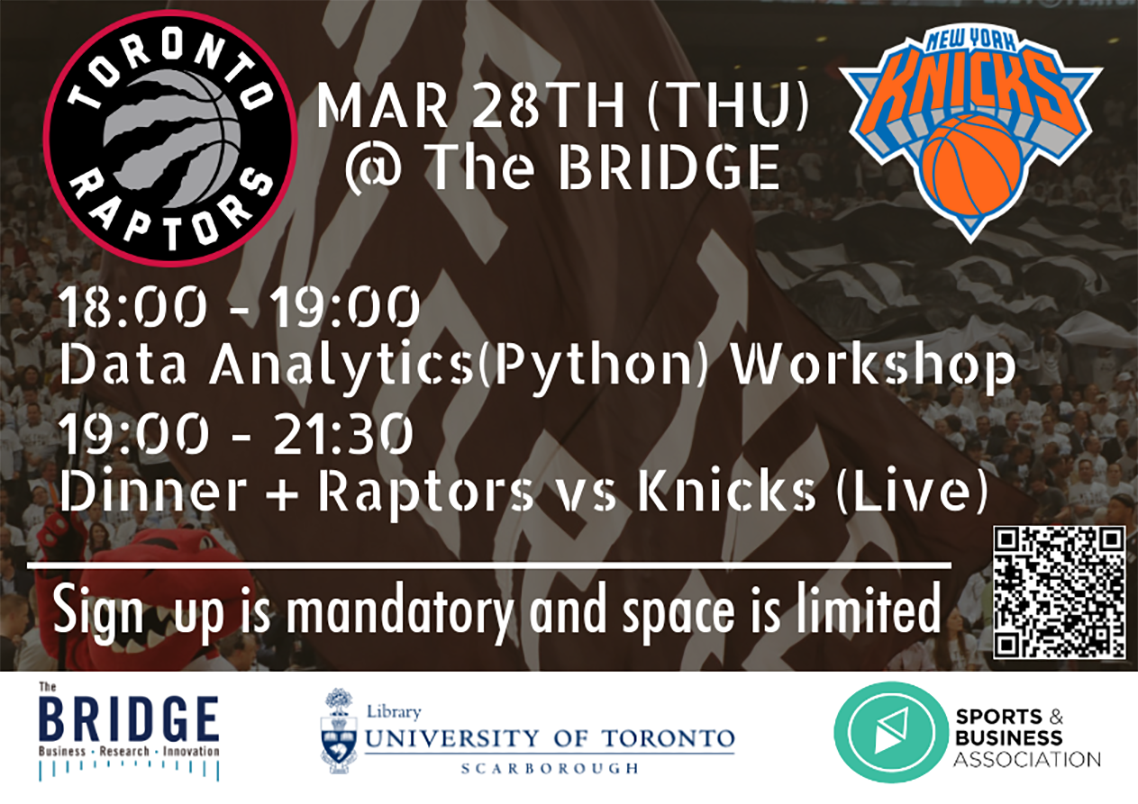 Raptors v. Knicks - Data Analytics (Python) Workshop & Competition