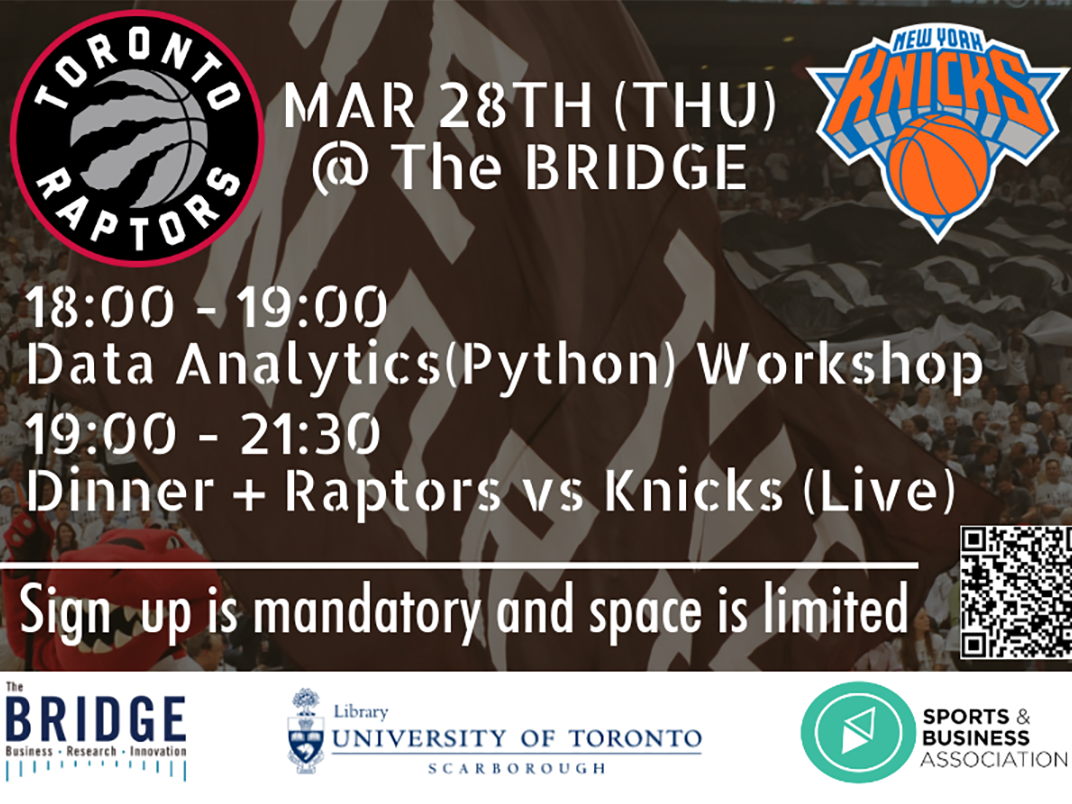 Raptors v. Knicks - Data Analytics (Python) Workshop & Competition