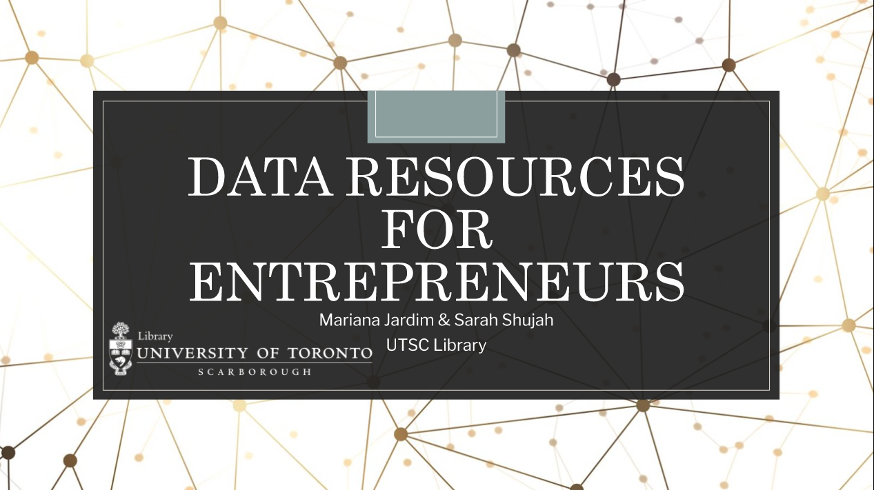 Data Resources for Entrepreneurs
