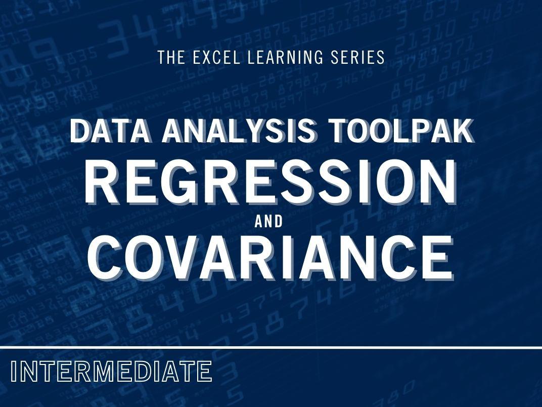 Data Analysis Toolpak Regression and Covariance Thumbnails