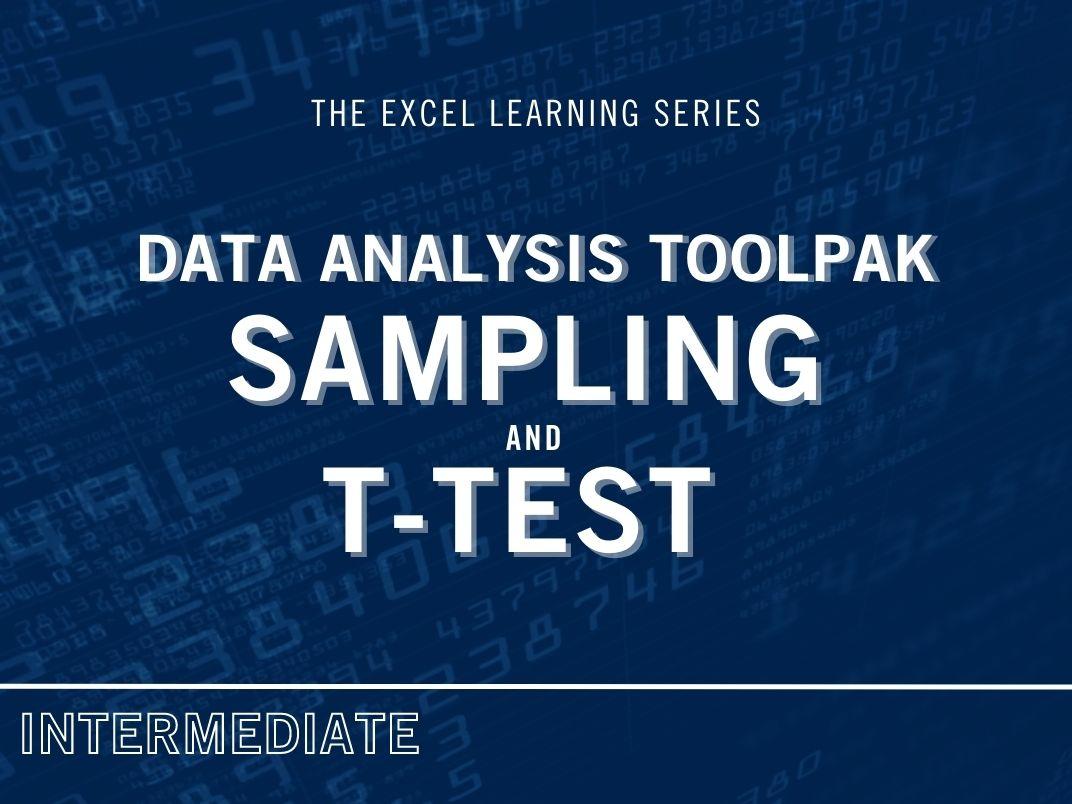   Data Analysis Toolpak Sampling and T-Test Thumbnail