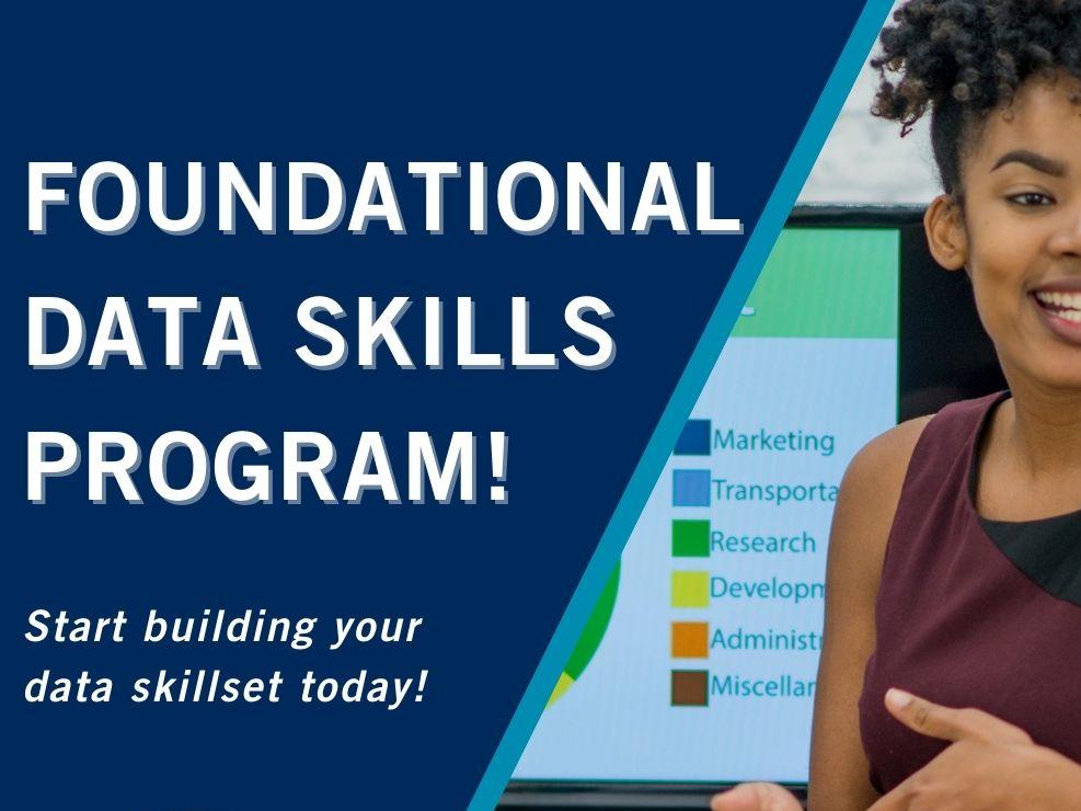 poster for the utsc library foundational data skills program