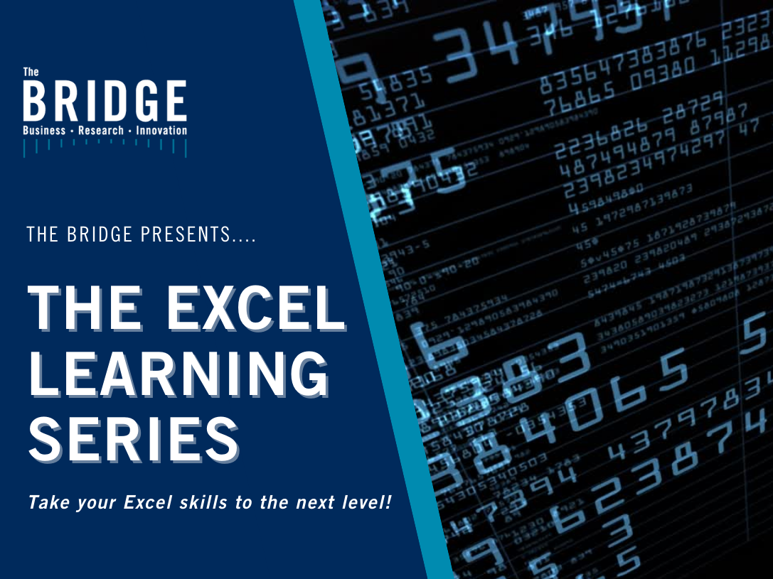 The BRIDGE Excel Learning Series banner