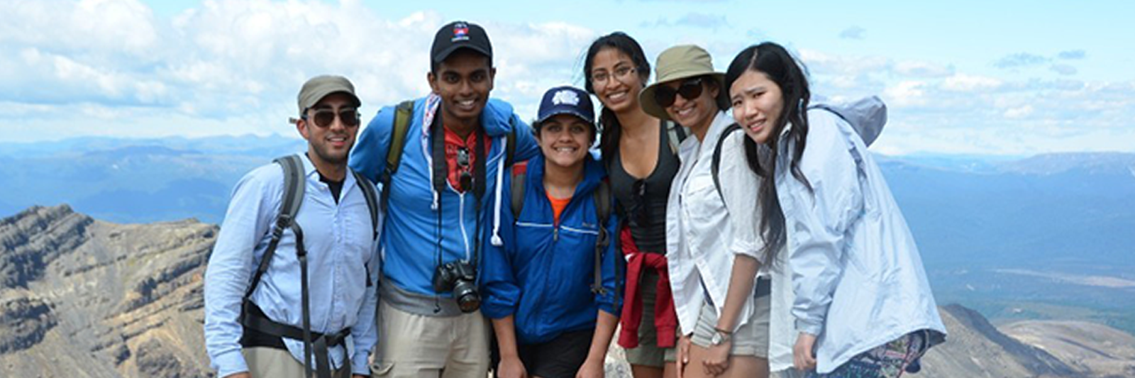 Students on mountain top
