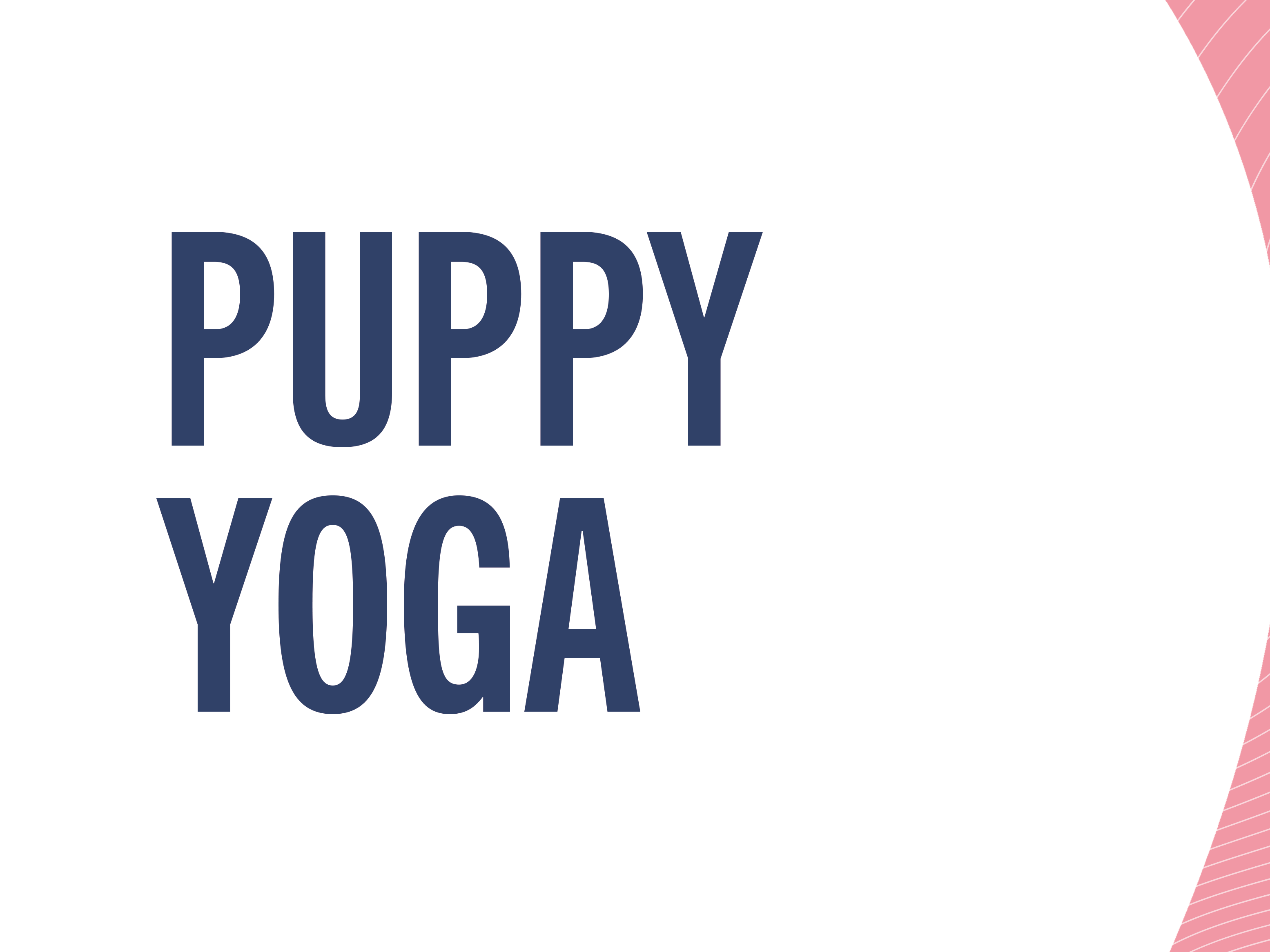 Puppy yoga graphic